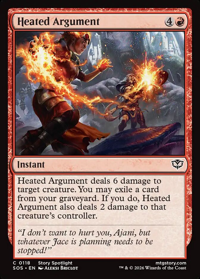 Heated Argument card front
