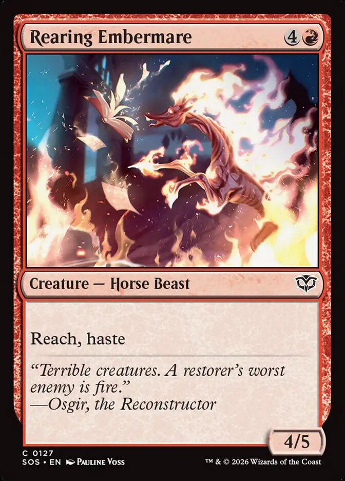 Rearing Embermare card front