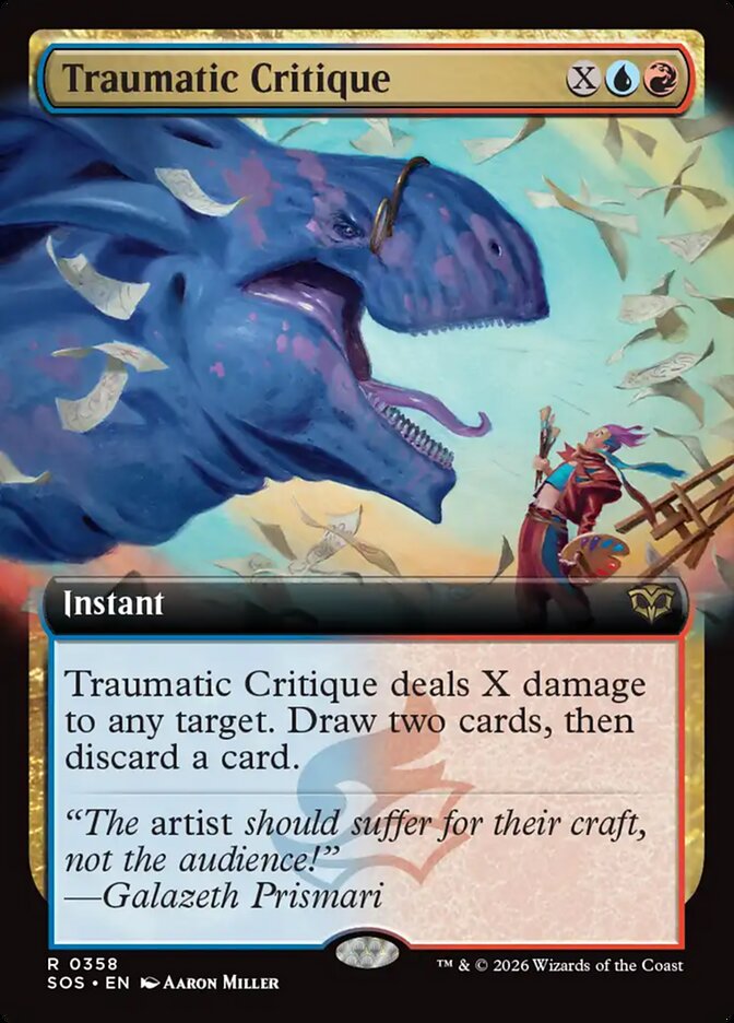 Traumatic Critique card front