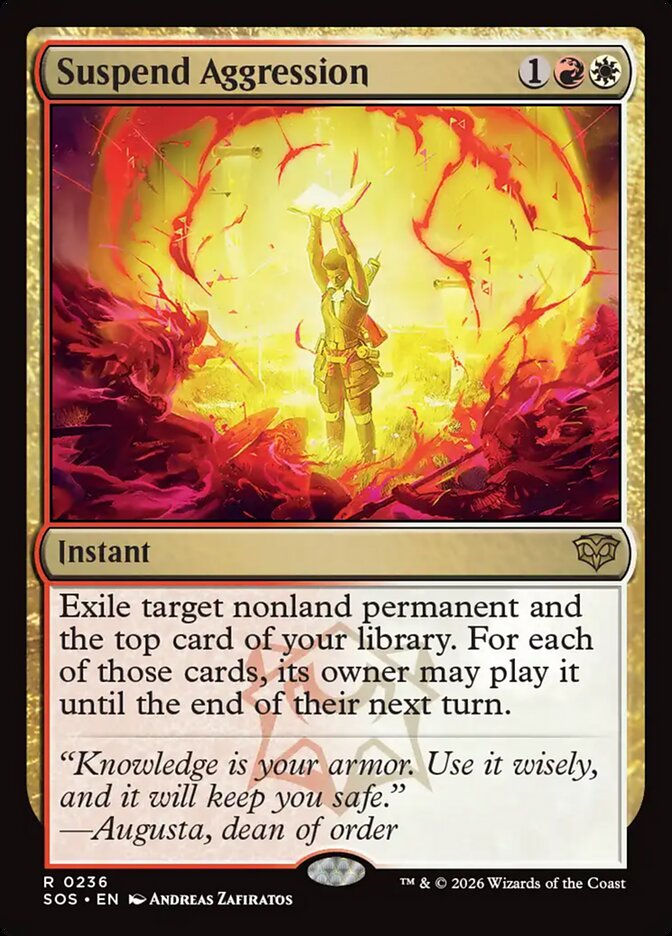 Suspend Aggression card front