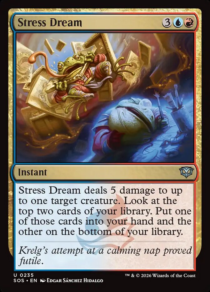 Stress Dream card front