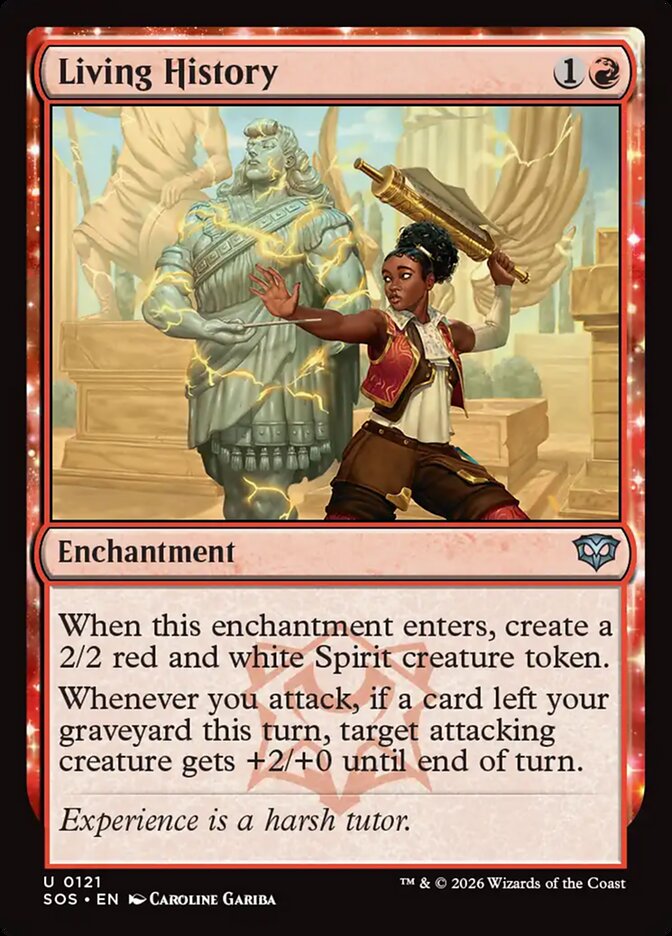 Living History card front