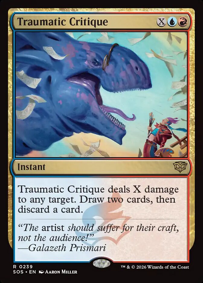 Traumatic Critique card front