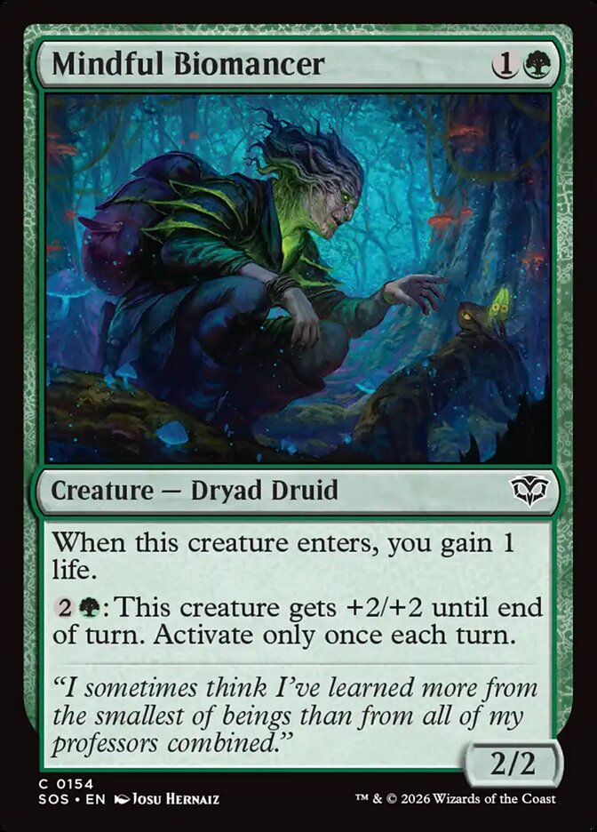 Mindful Biomancer card front
