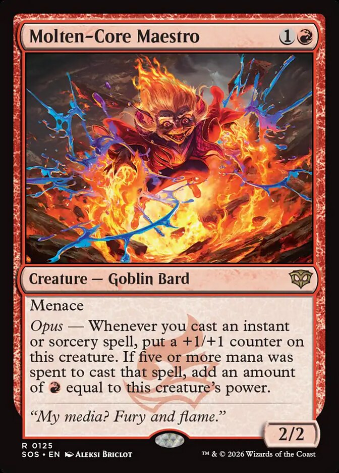 Molten-Core Maestro card front