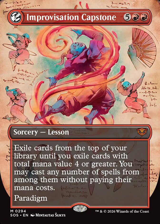 Improvisation Capstone card front