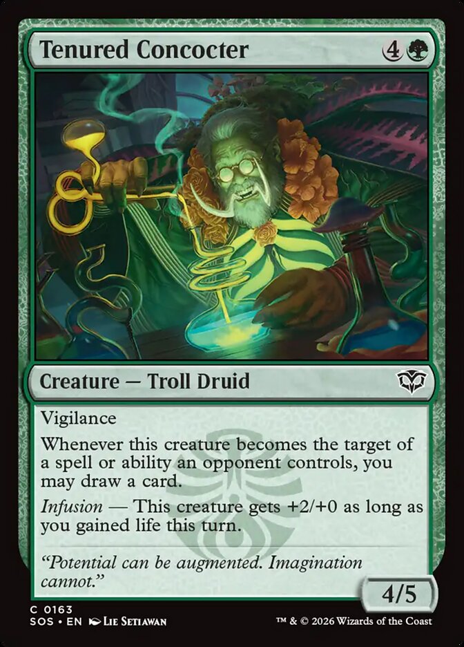 Tenured Concocter card front