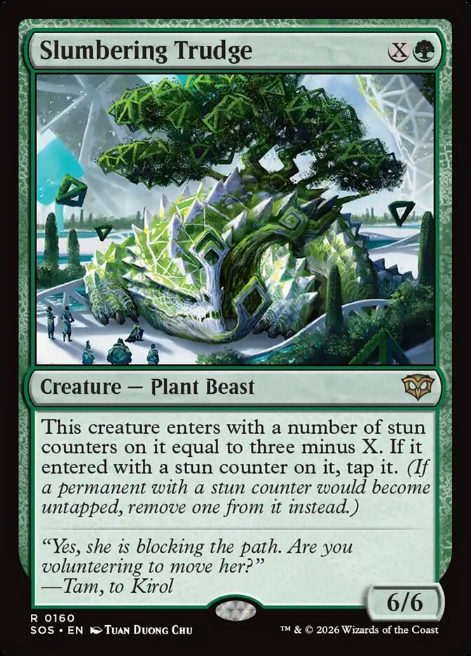 Slumbering Trudge card front