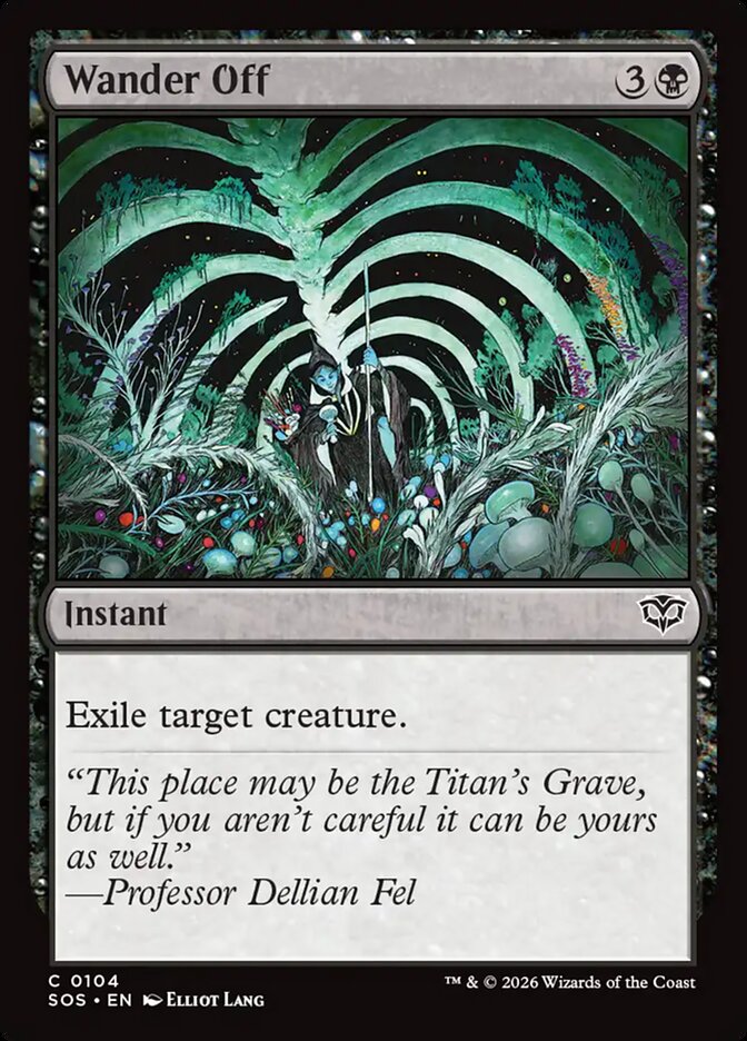 Wander Off card front