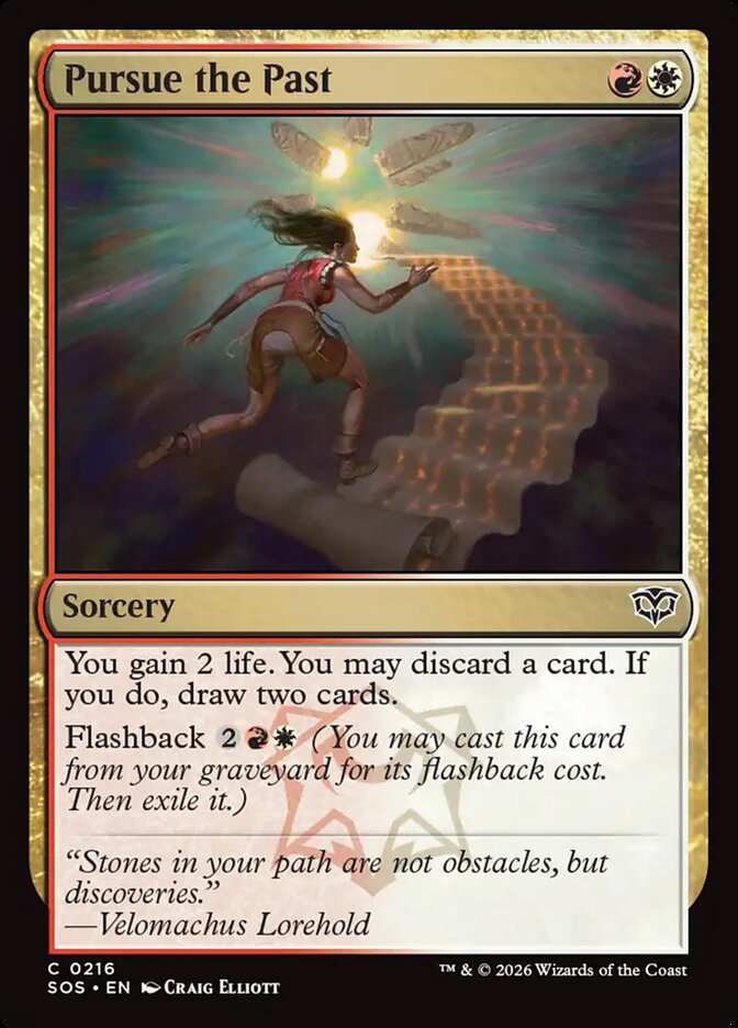Pursue the Past card front