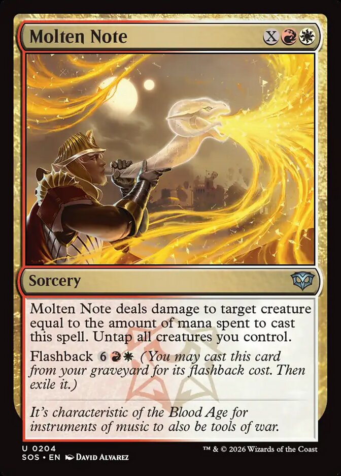 Molten Note card front