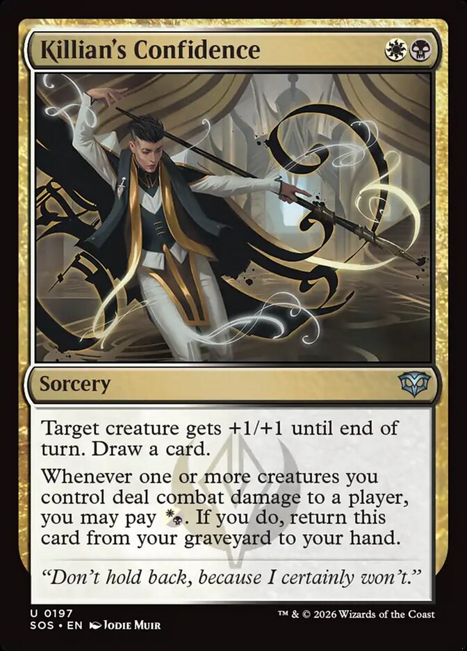 Killian's Confidence card front