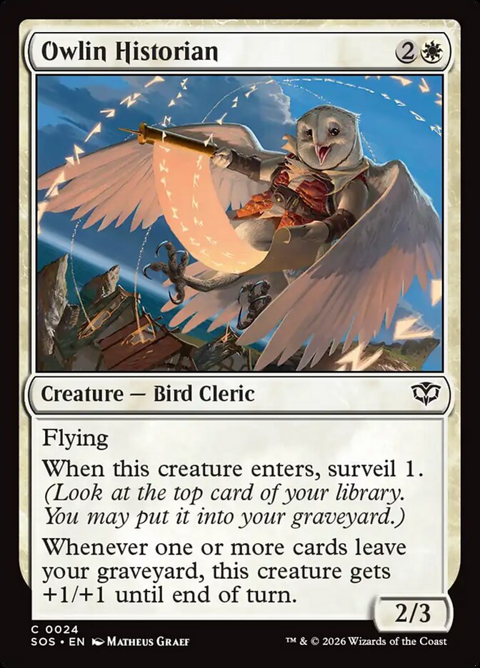 Owlin Historian card front
