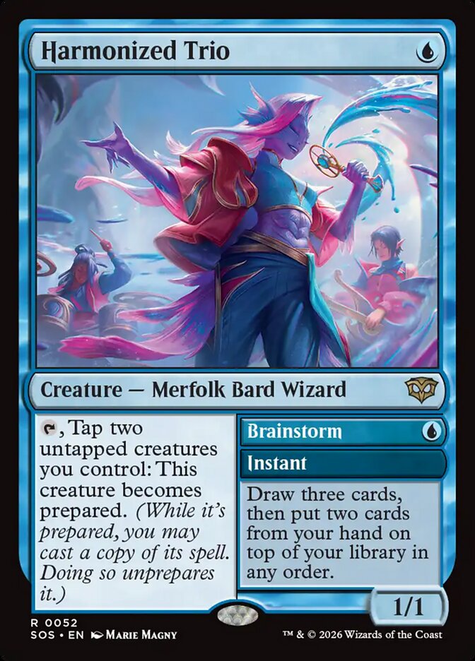 Harmonized Trio card front
