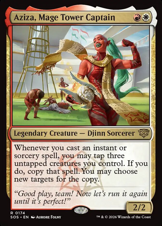 Aziza, Mage Tower Captain card front