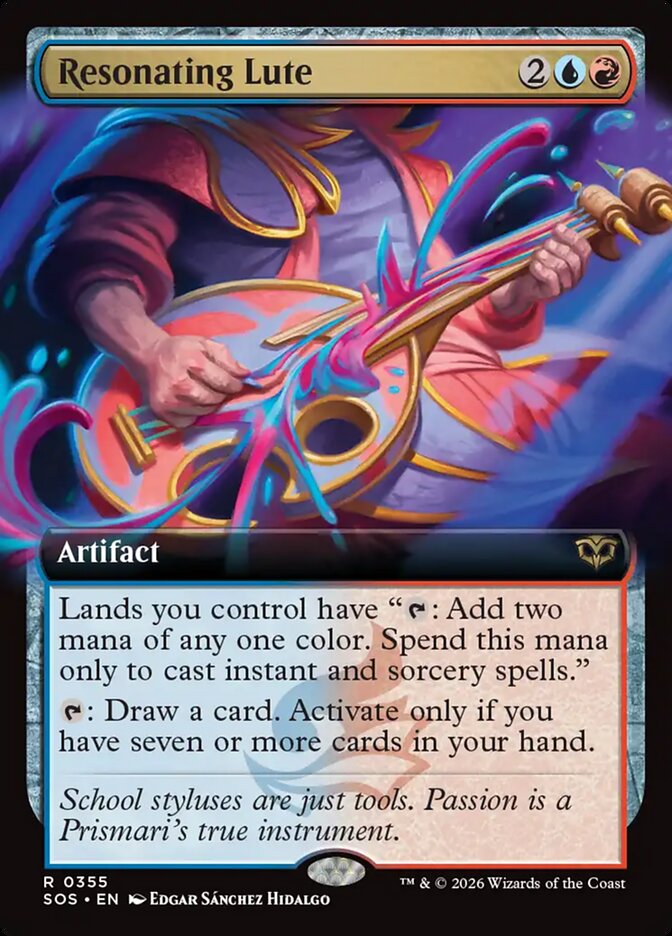 Resonating Lute card front