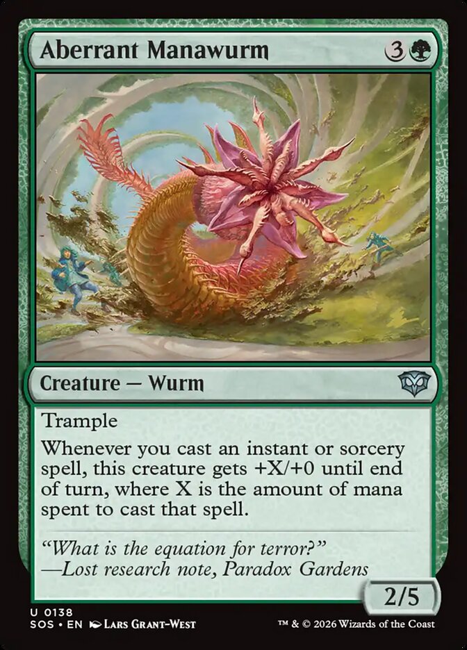 Aberrant Manawurm card front