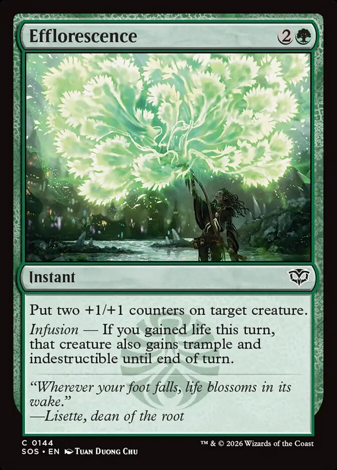 Efflorescence card front