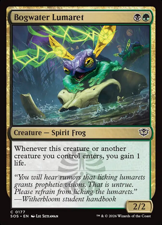 Bogwater Lumaret card front
