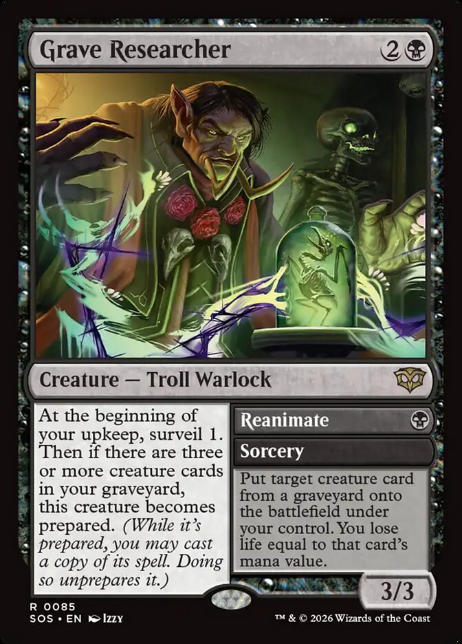 Grave Researcher card front