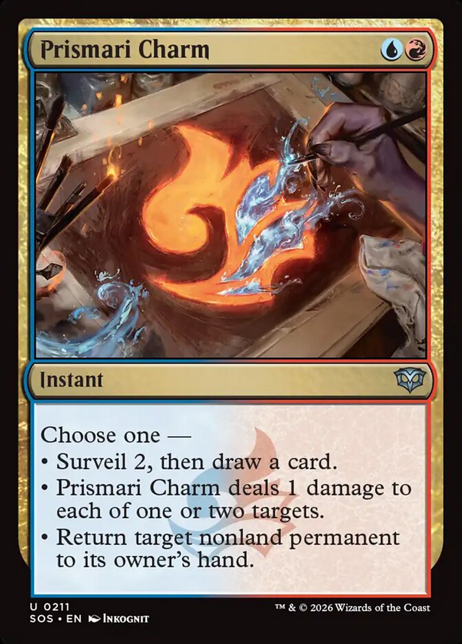 Prismari Charm card front