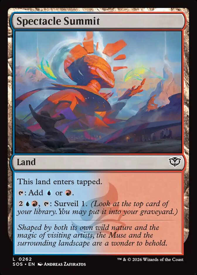 Spectacle Summit card front