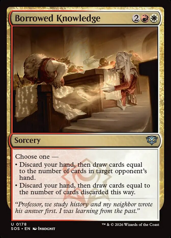 Borrowed Knowledge card front