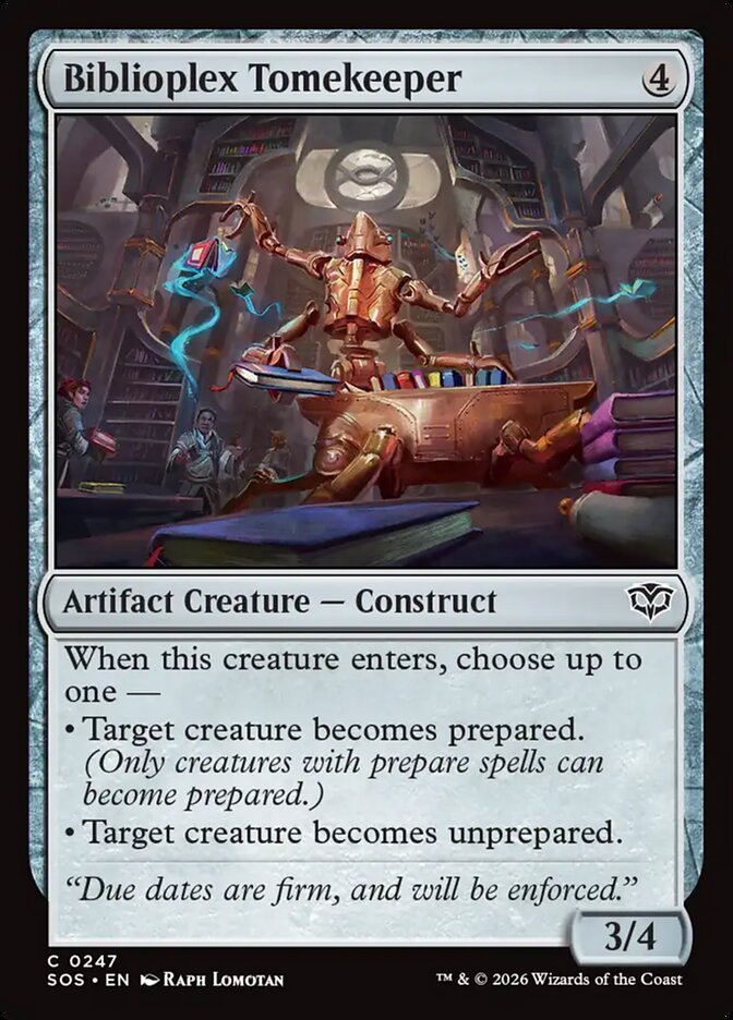 Biblioplex Tomekeeper card front