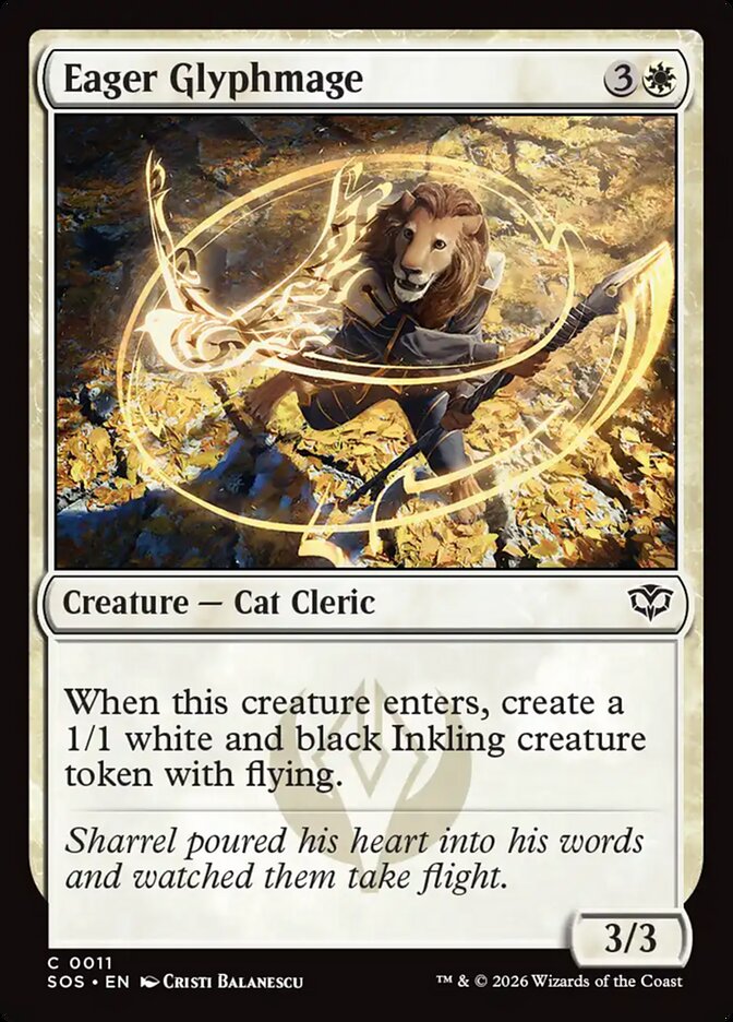 Eager Glyphmage card front