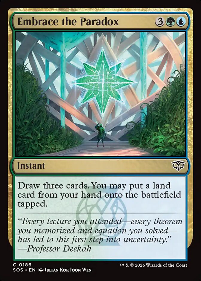 Embrace the Paradox card front