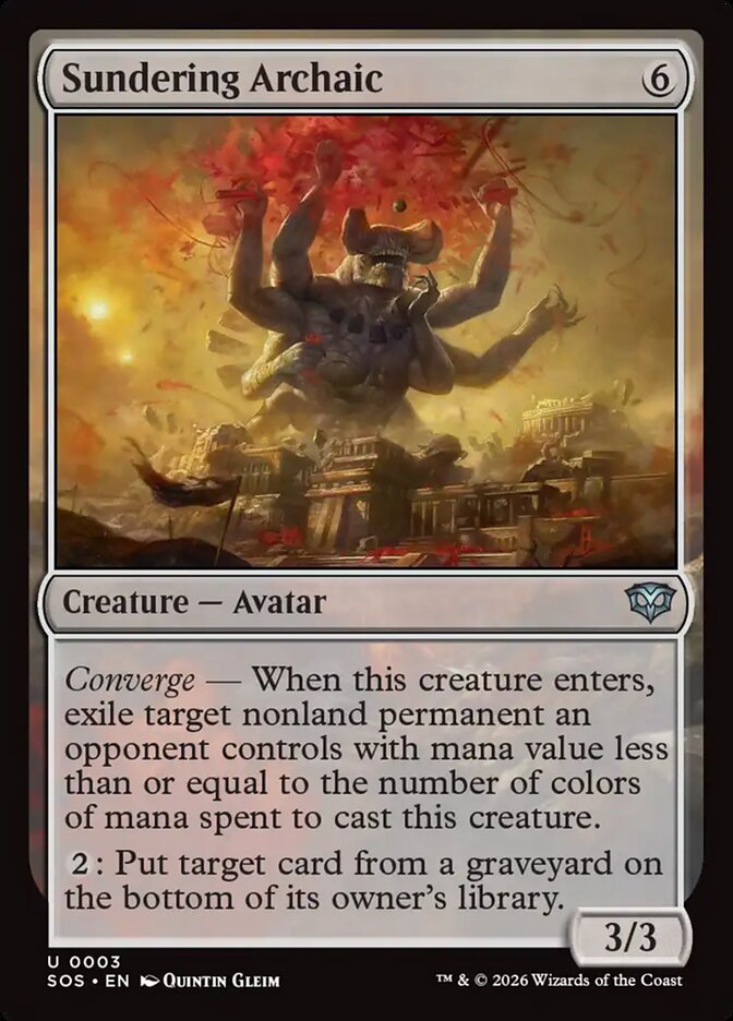 Sundering Archaic card front