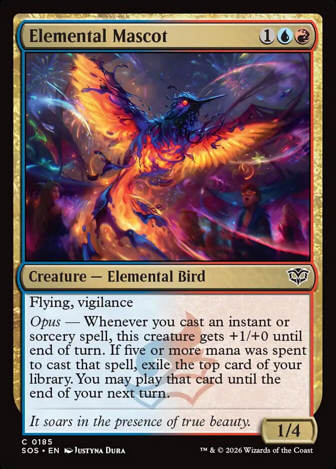 Elemental Mascot card front