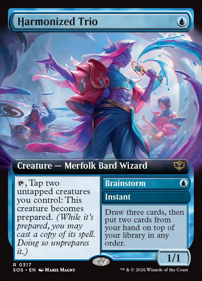 Harmonized Trio card front