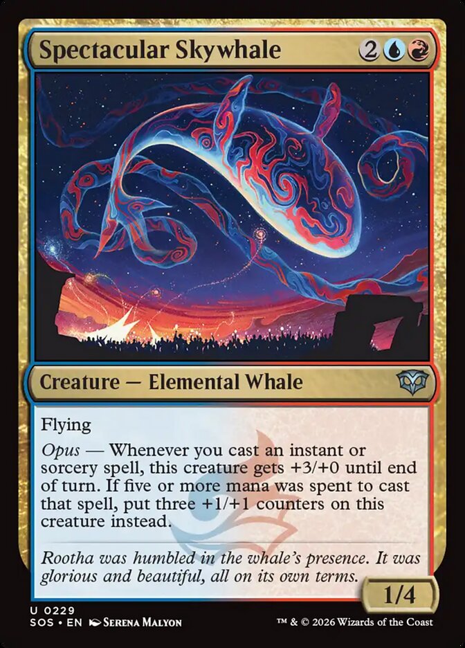 Spectacular Skywhale card front