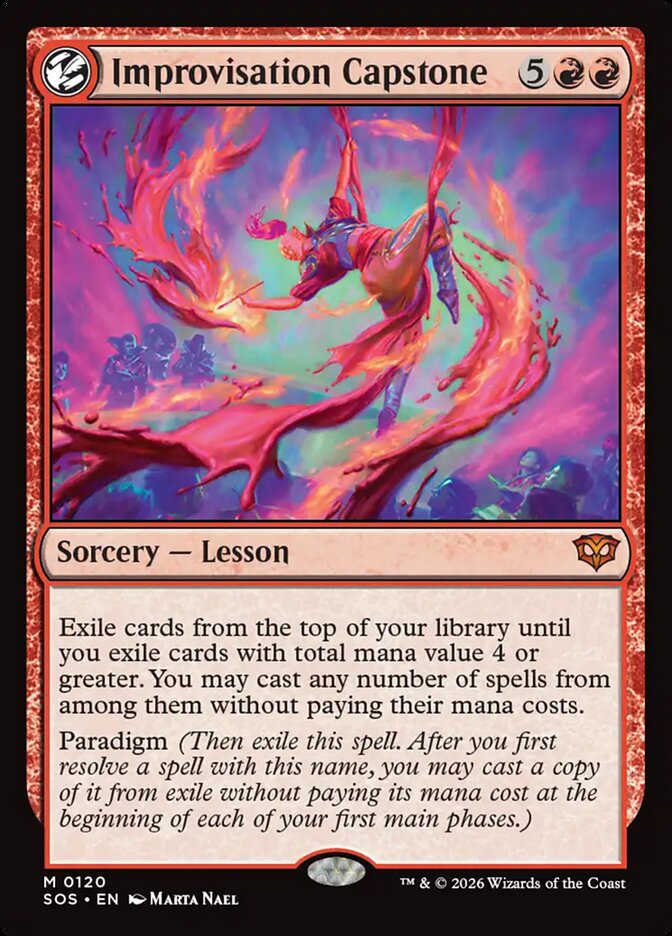 Improvisation Capstone card front