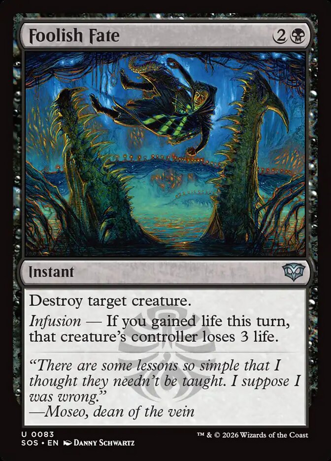 Foolish Fate card front