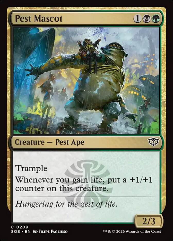 Pest Mascot card front