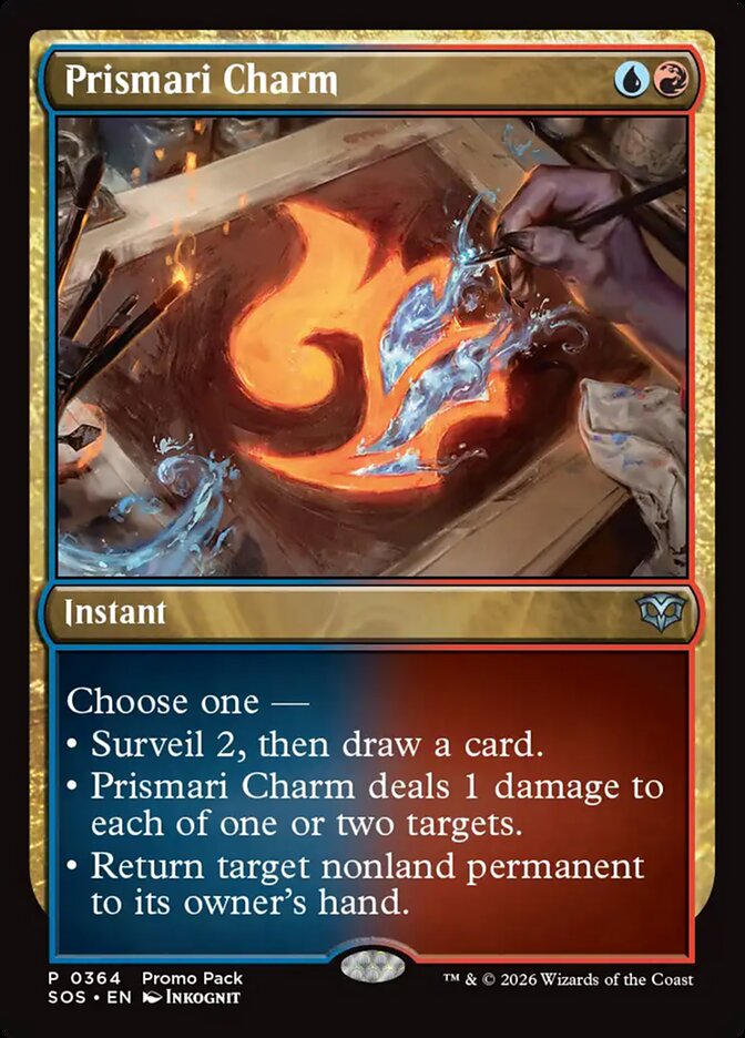 Prismari Charm card front