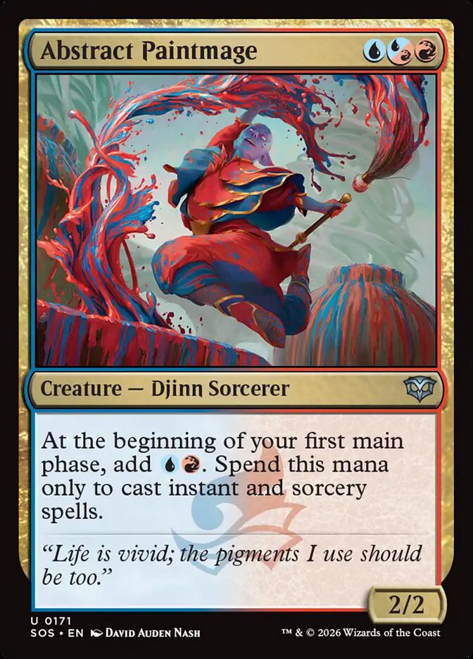Abstract Paintmage card front