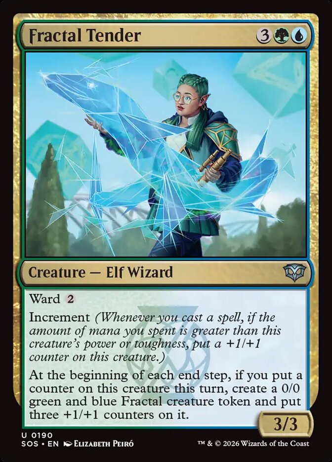 Fractal Tender card front
