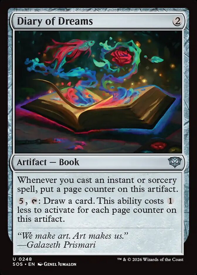 Diary of Dreams card front