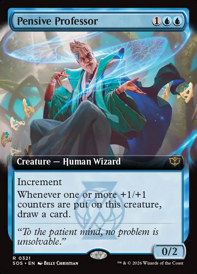 Pensive Professor card front