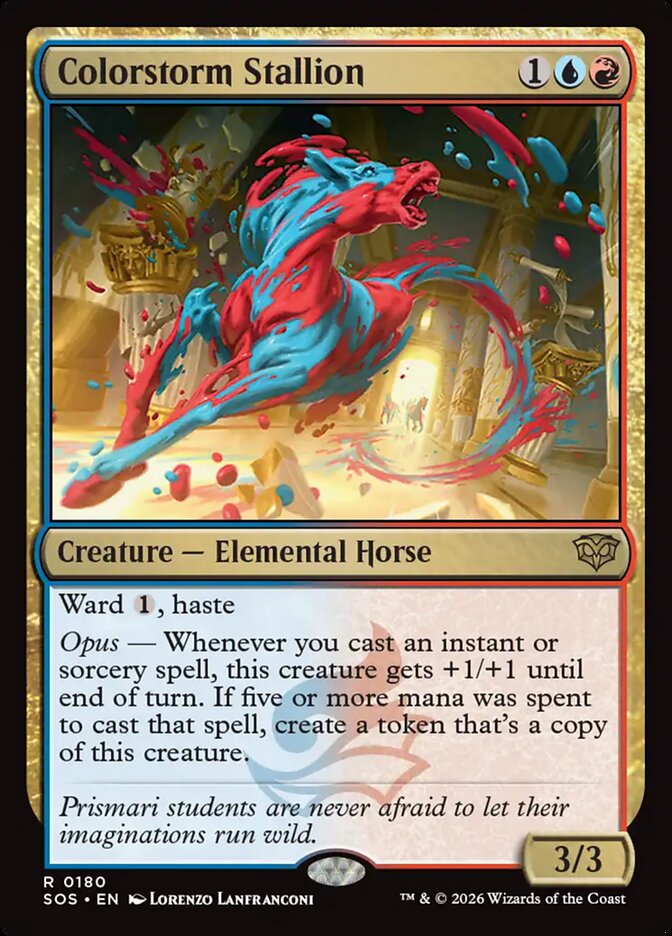 Colorstorm Stallion card front