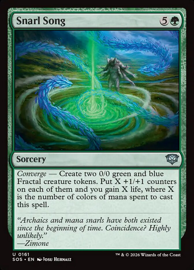 Snarl Song card front
