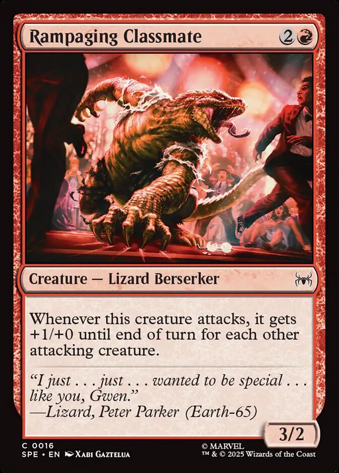 Rampaging Classmate card front