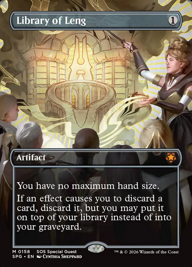 Library of Leng card front