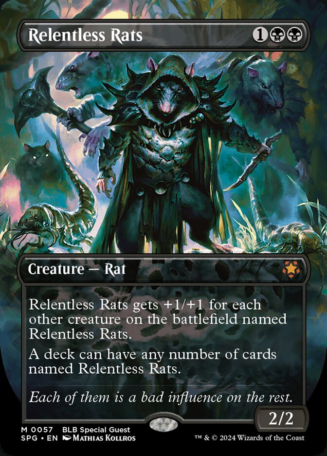 Relentless Rats card front