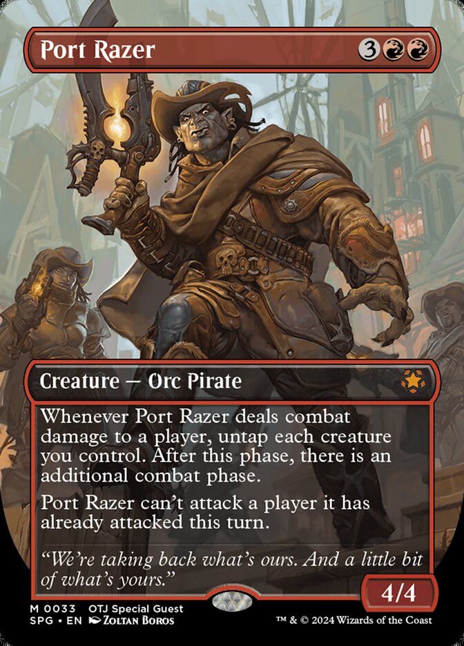 Port Razer card front