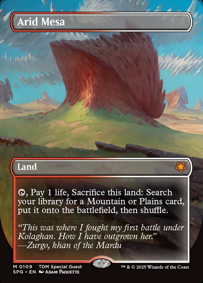 Arid Mesa card front