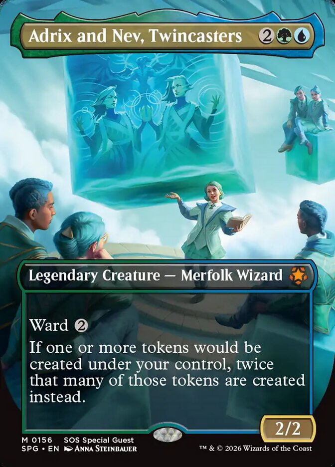 Adrix and Nev, Twincasters card front